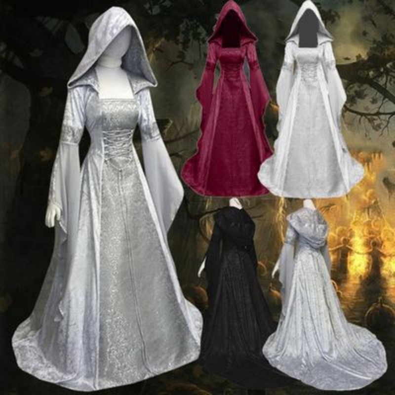 Wedding Dress - Women's Cosplay Costume Medieval Retro Style