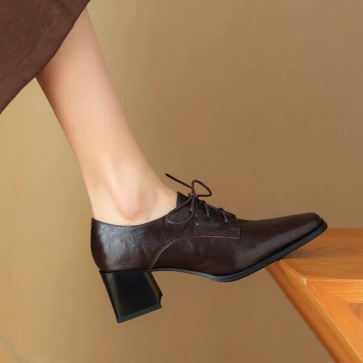 Women Square Toe Lace Up Oxfor - đánh giá và giá Formal Dress