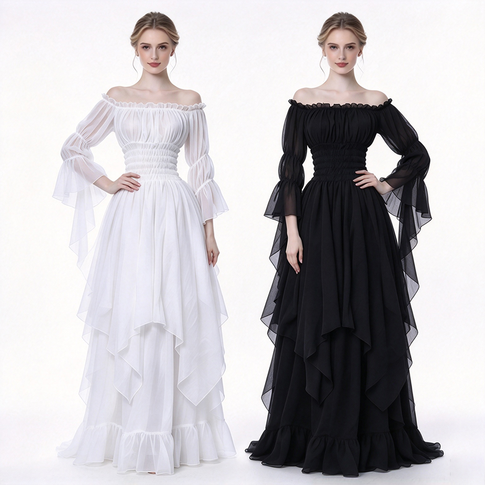 Medieval Dress Retro Off-The-S - đánh giá và giá Lace Dress