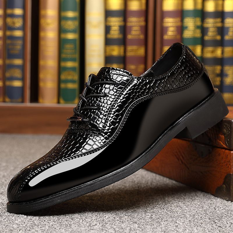 Men's Glossy Patent Leather Br - đánh giá và giá Formal Dress