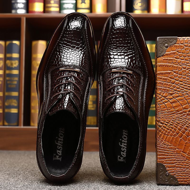 Men's Glossy Patent Leather Br - đánh giá và giá Formal Dress