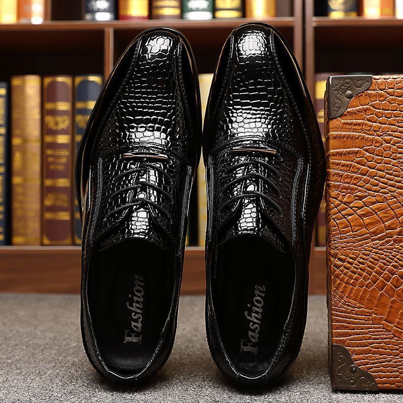 Men's Glossy Patent Leather Br - đánh giá và giá Formal Dress