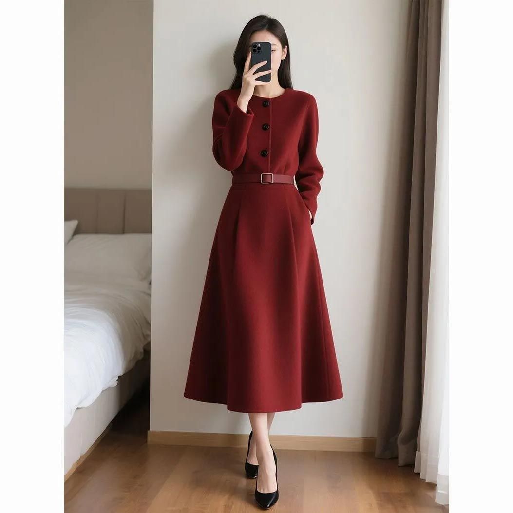 Red Retro High-end Feeling Wai - đánh giá và giá Women'S Red Formal Wear