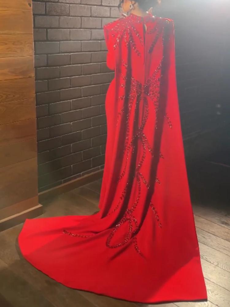 Customized Saudi Arabic Muslim - đánh giá và giá Women'S Red Formal Wear